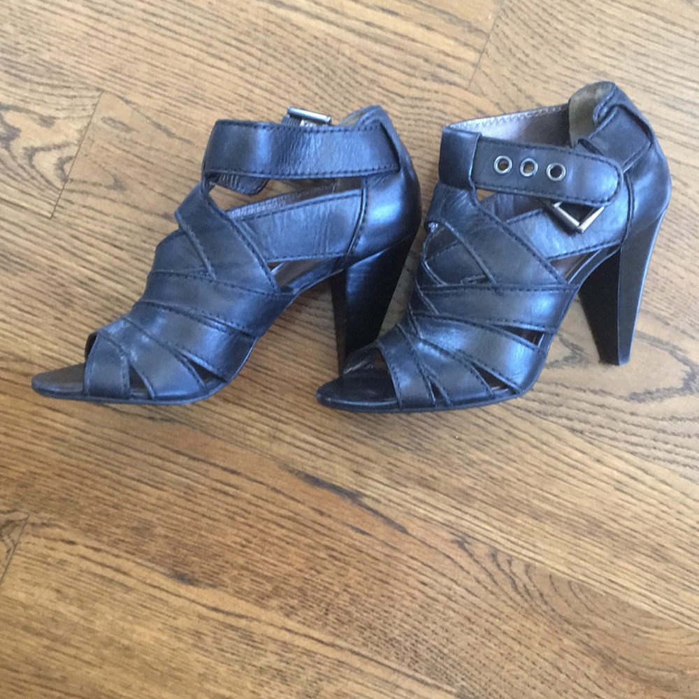 Coach open toe booties